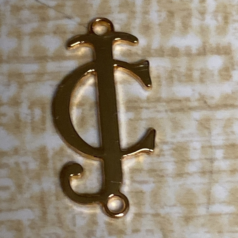 Juicy Couture initials pendant - Picture 1 of 2